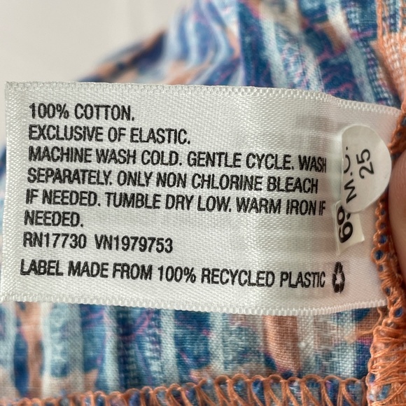 Universal Thread Women's Short Tiered Ruffle Pink Blue Floral Skirt - Size L - Picture 2 of 5